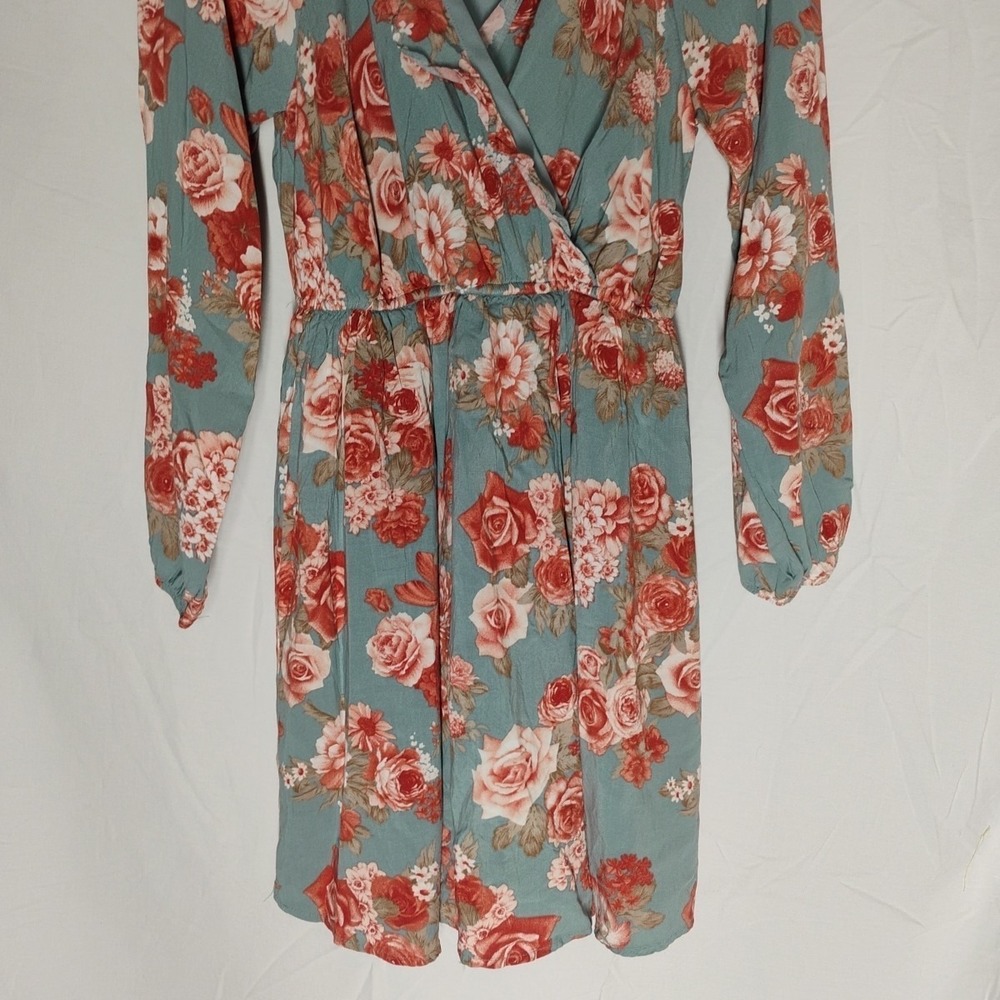 Emily Wonder Womens‎ Medium Floral Shabby Chic Country Short Dress - Picture 2 of 11
